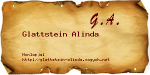 Glattstein Alinda névjegykártya